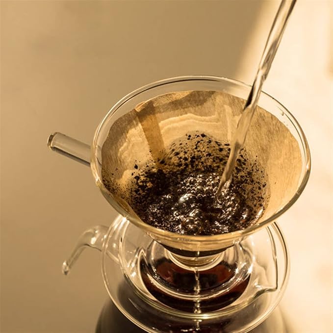 Coffee Carafe Simple Coffee Pot with Filter High-Temperature Resistant Glass Anti-Scald Coffee Dripper Coffee Maker Coffee Brewer Convenient