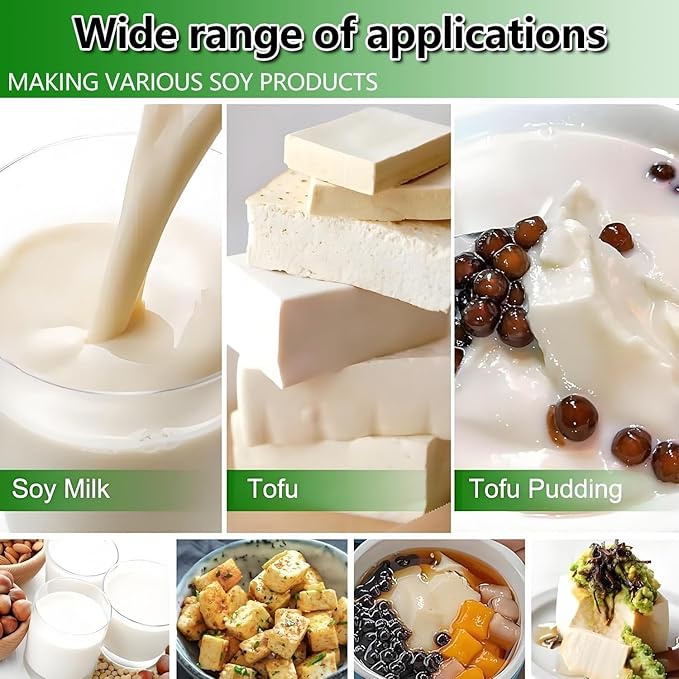 Automatic Stainless Steel Soybean Milk Maker Machine 1100W Commercial Soybean Milk Machine With Slag Separation For Restaurant Canteen Soymilk 25KG/H