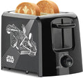 Star Wars 2-Slice Toaster with Ships from Select Brands - Kitchen Essential with Hinged Crumb Tray &amp Self-Centering Slots - Breakfast &amp Sandwich Toast Maker - Two Slice Toaster with Bread Lift
