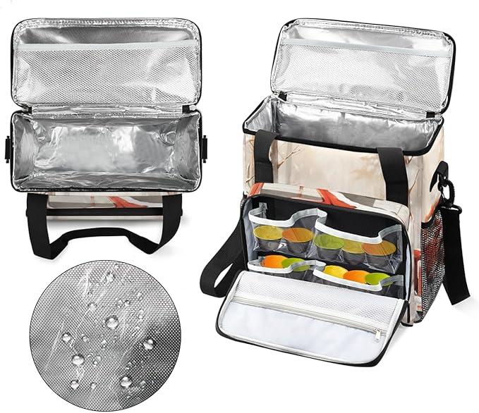 Xmas Snowman Coffee Maker Carrying Bag Christmas Snowman Travel Storage Bag Compatible with K-Mini or K-Mini Plus Single Serve Coffee Brewer Carrying Case with Multiple Pockets &amp Shoulder Strap