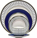 Dinnerware Set Dinner Party Tableware Service Set 5PCS Chinese Style Bone China Dinnerware Set Household Ceramic Bowl Dishes Plate Service for 3