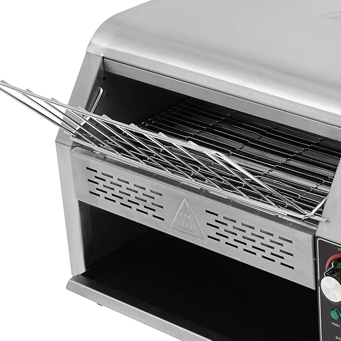 Commercial Conveyor Toaster2400w 110v Stainless Steel Conveyor Toaster450pcs/HourStainless Steel Restaurant Tosh Furnace With Three Heating Modes And 1-7 Speed Control For KitchensBakeries