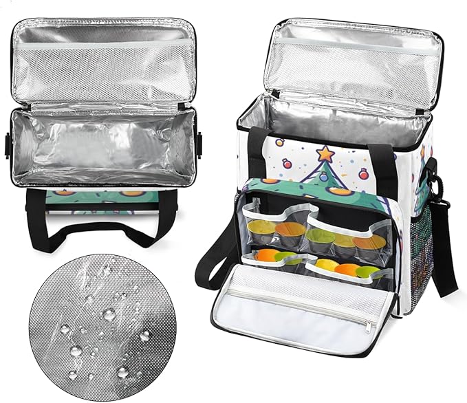 Christmas Gift Coffee Maker Carrying Bag Magical Tree Travel Storage Bag Compatible with K-Mini or K-Mini Plus Single Serve Coffee Brewer Carrying Case with Multiple Pockets &amp Shoulder Strap