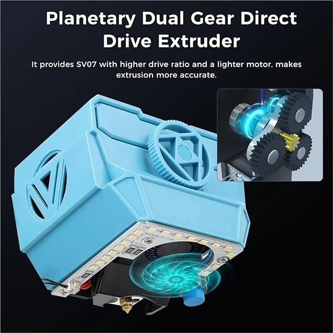 for Sovol SV07/SV07 Plus Original All Metal Planetary Gear for Direct for Drive Extruder 3D Printer Accessories