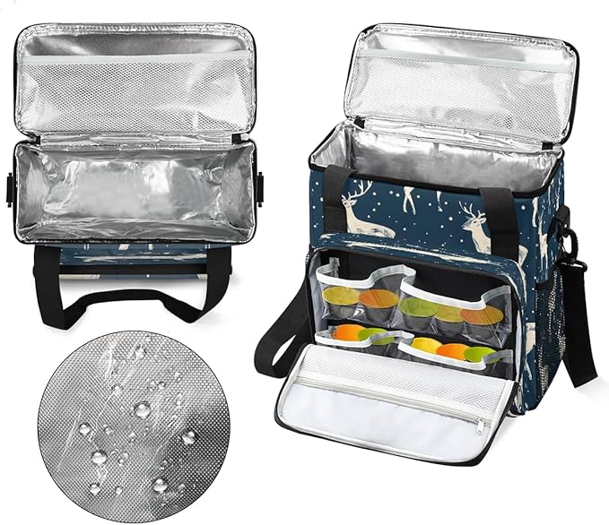 Watercolor Deers Coffee Maker Travel Bag for K-Mini or K-Mini Plus Single Serve Coffee Brewer Portable Storage Tote Case for Tarvel