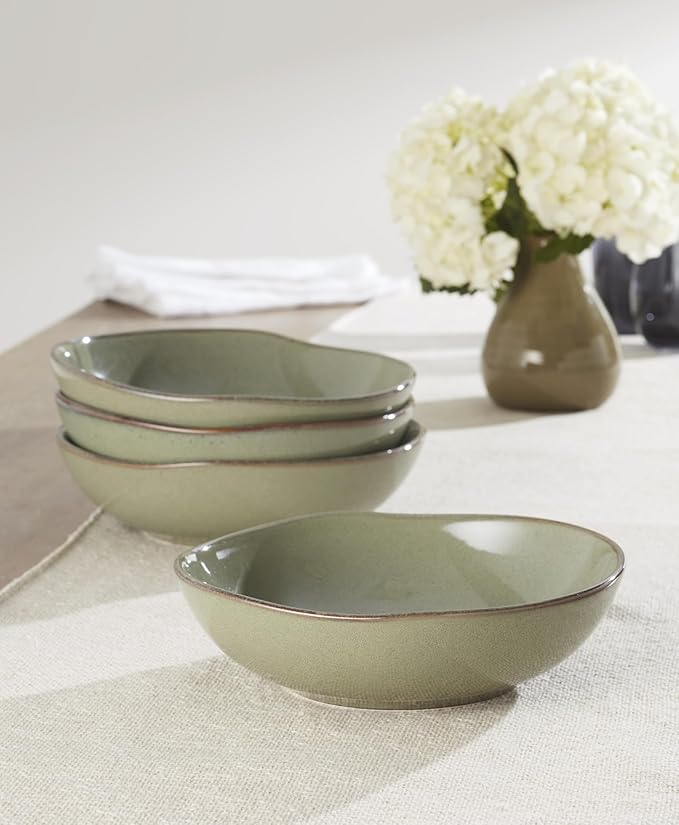Oneida 899211 Organic Shades Sage Green Pasta Bowls Set Of 4 Service For 4