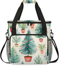 Christmas Tree Coffee Maker Carrying Bag Graffiti Tree Travel Storage Bag Compatible with K-Mini or K-Mini Plus Single Serve Coffee Brewer Carrying Case with Multiple Pockets &amp Shoulder Strap