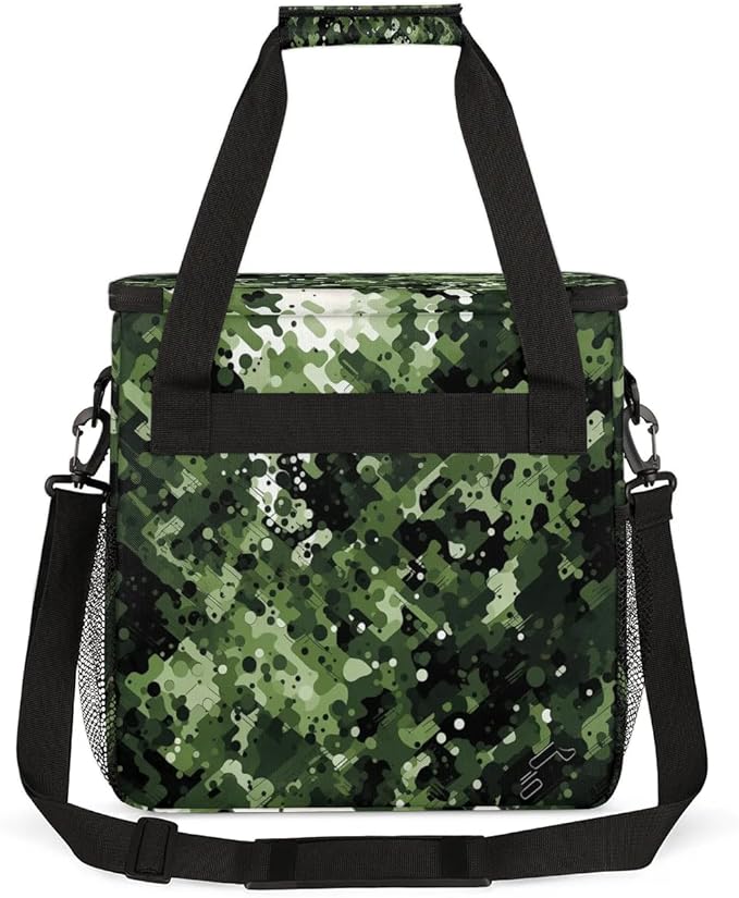 Abstract Camouflage Geometric Coffee Maker Travel Bag for K-Mini or K-Mini Plus Single Serve Coffee Brewer Portable Storage Tote Case for Tarvel