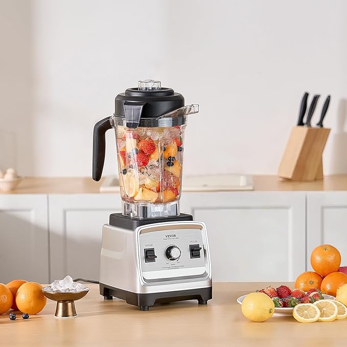 VEVOR Professional Blender for Smoothies 85 oz 1400Wwith Powerful Motor Multi-Functional Food Processing for Smoothie/Milkshake/Juice Fits for Kitchen