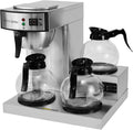 Coffee Pro Three-Burner Low Profile Institutional Coffee Maker 36-Cup Stainless Steel