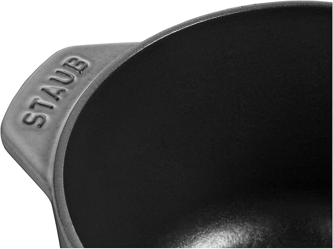staub La Cocotte de GOHAN 40509-703 La Cocotte de Gohan Gray M 6.3 inches (16 cm) Rice Pot 2 Pieces Paint Cast Iron Pot Induction Compatible Rice Cooker