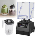 Quiet Commercial Blender With Soundproof Shield 2200 Watt Professional Blenders For Kitchen With 6-Blade Diamond Turbine Cutter And Self-Cleaning For Juice Bars/Household Smoothie Making