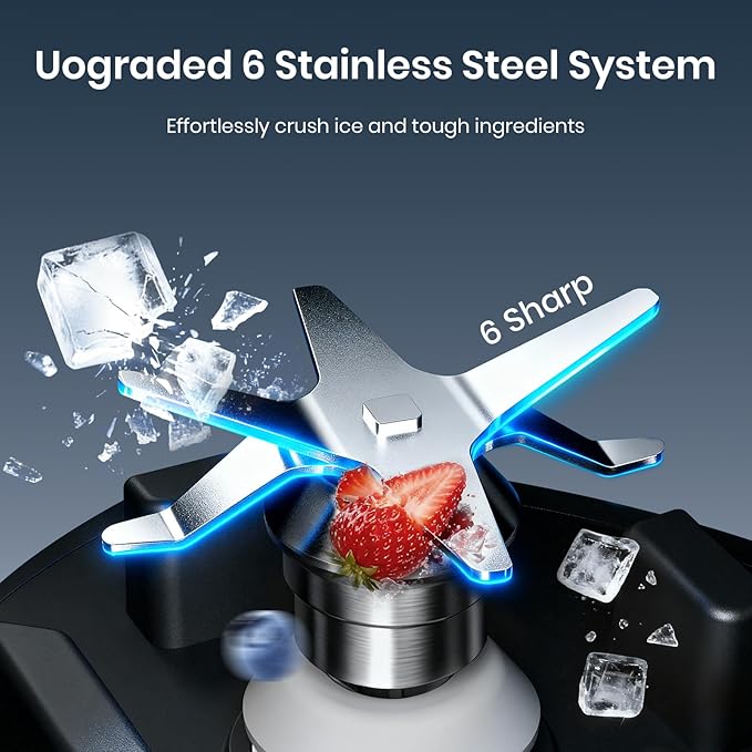Blenders for kitchen 1800W Smoothie Blender Professional High Speed Countertop Blender with Stainless Steel Blades 68-oz. Pitcher Ice Crushing &amp Frozen Fruit BPA Free Silver