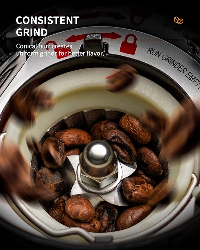 SHARDOR Professional Conical Burr Coffee Grinder 10-Cup Programmable Coffee Maker