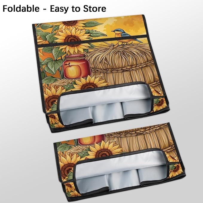 cfpolar Kitchen Aid Mixer Cover Compatible with 6-8 Quarts Sunflower Apples Bird Fall Stand Mixer Cover Kitchen Aid Mixers Accessories Appliance Organizer Bag Dust Covers with Zipper Pocket