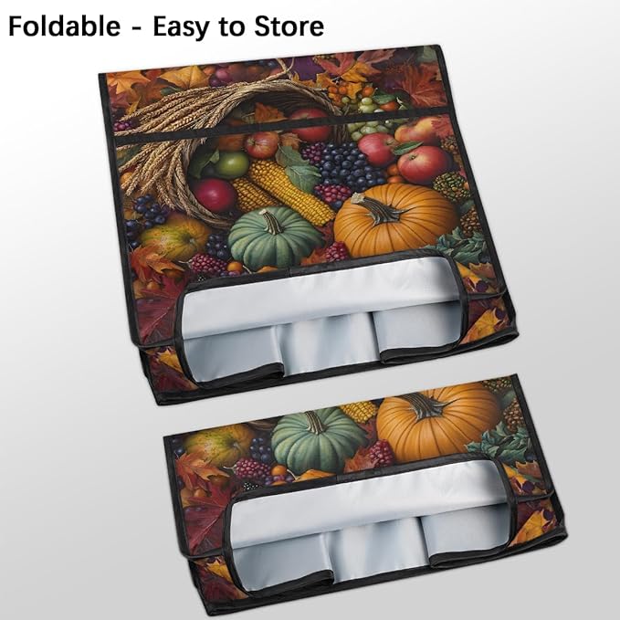 cfpolar Kitchen Aid Mixer Cover Compatible with 6-8 Quarts Food Pumpkin Autumn Stand Mixer Cover Kitchen Aid Mixers Accessories Appliance Organizer Bag Dust Covers with Zipper Pocket