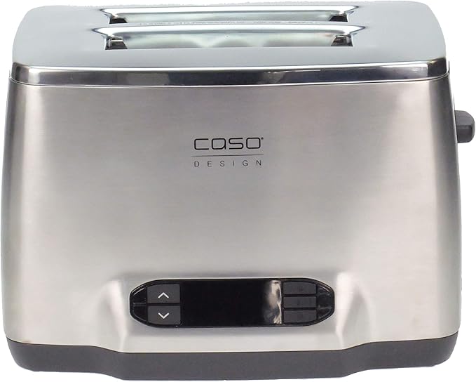 Caso Design Inox 2 Two-Slice Toaster with Wire Warming Basket Attachment 12778