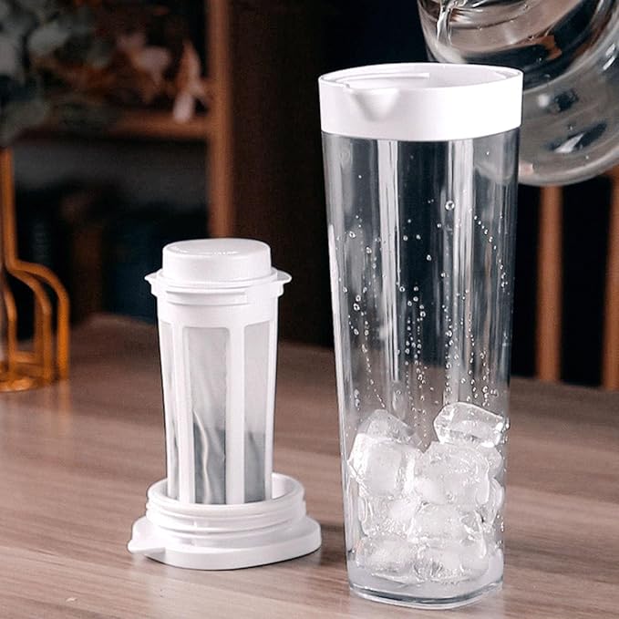 Coffee Carafe Coffee Machine Cold Boiling Ice Coffee Machine Dual Purpose Filtered Coffee Teapot Espresso Ice Dripping Pot Coffee Pot Convenient(Red)