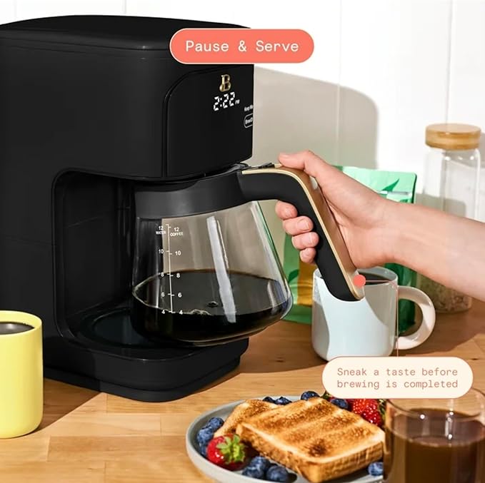 12 Cup Programmable Coffee Maker by Drew Barrymore (black)