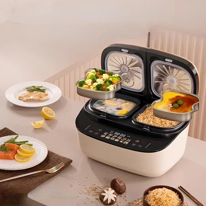 GRFIT Double Bile Rice Cooker Intelligent Steaming Pot Soup Cooking One Home Kitchen Multifunctional Electric Lunch Box Free Shipping jinyi2016SHOP-1998