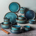 Dinnerware Sets - Luxury Gift Dishes Service Set Dinnerware Sets Stoneware Ceramic Dishes Porcelain Plates and Bowls Sets for 6 8 10 Luxury Bone China Dishware Sets- Dinner Sets(36Pcs)