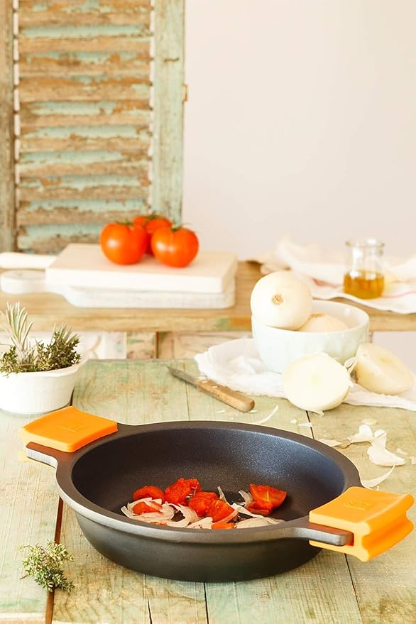 Bra Efficient 7-Piece Cast Aluminium Non-Stick Cookware Set for All Heat Sources Including Induction