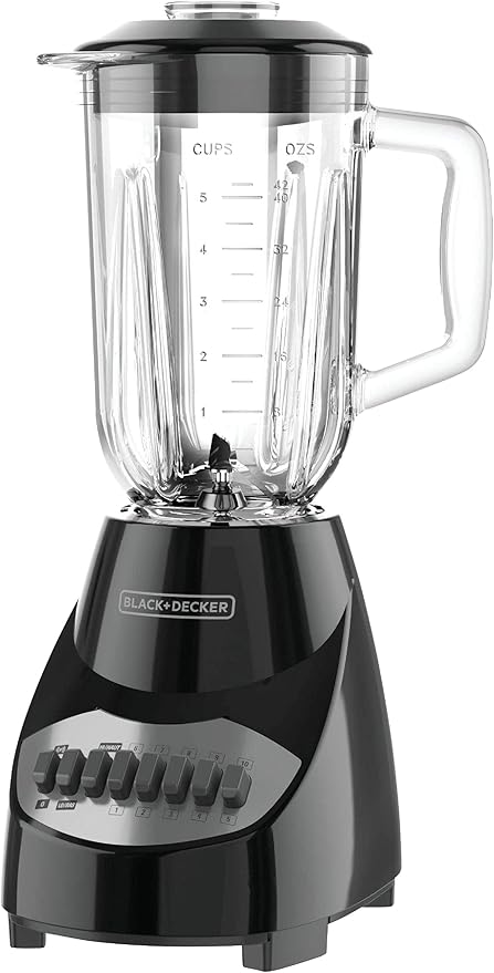 BLACK + DECKER (BLACK &amp DECKER) 10-Speed Blender Black.