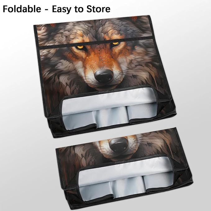 cfpolar Kitchen Aid Mixer Cover Compatible with 6-8 Quarts Retro Wolf Animal Stand Mixer Cover Kitchen Aid Mixers Accessories Appliance Organizer Bag Dust Covers with Zipper Pocket