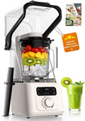 Professional Commercial Vacuum Blender with Quiet Shield 2026 Upgraded 40000 RPM Max 3000W/4HP 56oz Eastman Tritan Cup for Smoothie Nut Milk Hot Soup Baby Food Self-Clean 5-Year Full Warranty