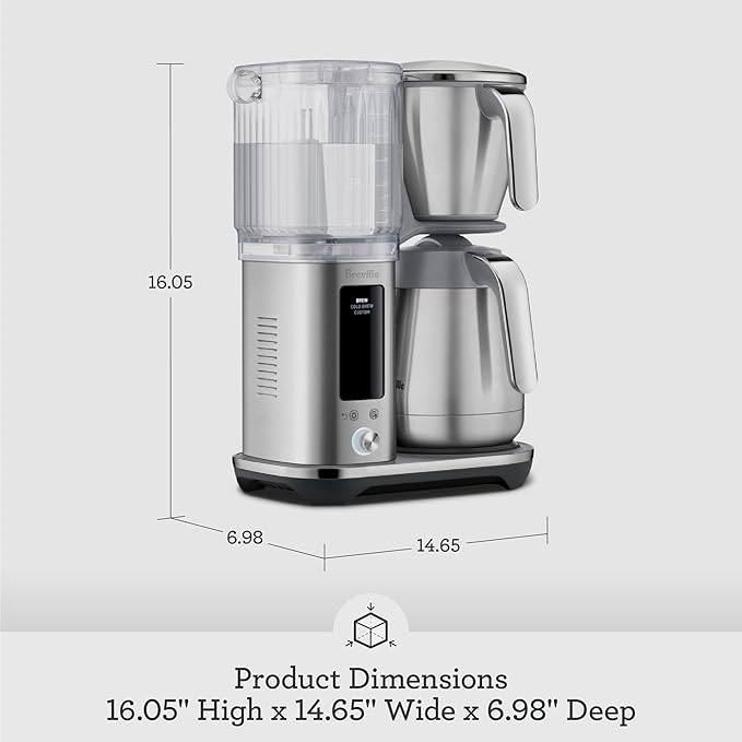 Breville Luxe Drip Coffee Machine BDC465BTR Black Truffle Thermal Carafe