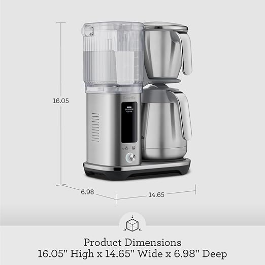 Breville Luxe Drip Coffee Machine Brushed Stainless Steel Thermal Carafe BDC465BSS