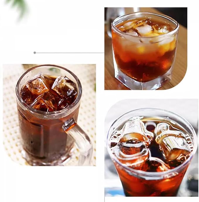 Iced Dripper Coffee Maker Smooth Slow Cold Drip Coffee Brewer with Adjustable Dripper 800ml Glass Pot Reusable Filter Ice Coffee or Iced Tea Makers Makes 4-6 Cups