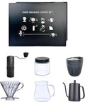 DS&ampDV Coffee Maker SetInclConical Filter Cup Server Pour Over Kettle Cup Manual GrinderHand Brewing for Camping and Traveling Personal Bar (6 in 1 Coffee Makers)