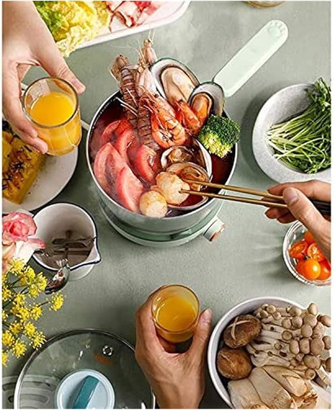 Rice Cooker Small Electric Lunch Box Non-Stick Pot Keep Warm Function Suitable for 1-2 People - for Cooking Soup Rice Stews Grains &amp Oatmeal