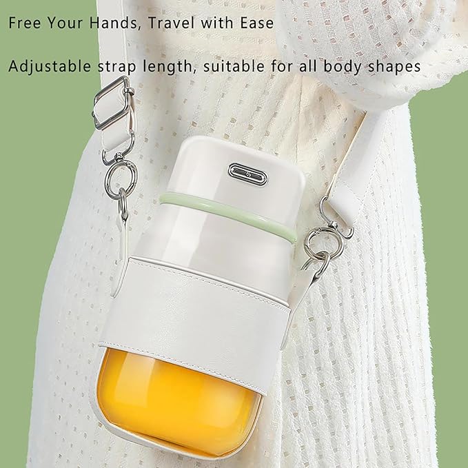 Personal Juicer Cup Portable Blender with 10 Pcs 304 Stainless Steel Blades 800 Ml Large Capacity and 19200r/Min Speed USB Rechargeable and Easy to Clean for Juice Shakes Smoothies
