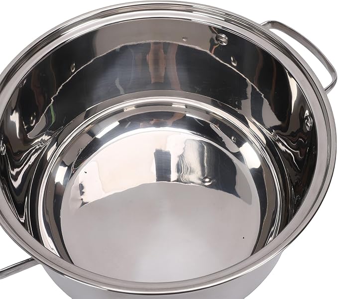 ANGGREK Stainless Steel Cookware Set Flat Bottom Pots with Kettle and Spatula for Induction Cooking and Home Chefs