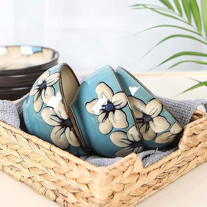 Elegant Dinnerware Set Dinner Plates Bowls Set Hand-Painted Dinnerware Set Rice Bowl Soup Bowl Dinner Plate Fish Plate Combination Ceramic Household Service For 26 Piece