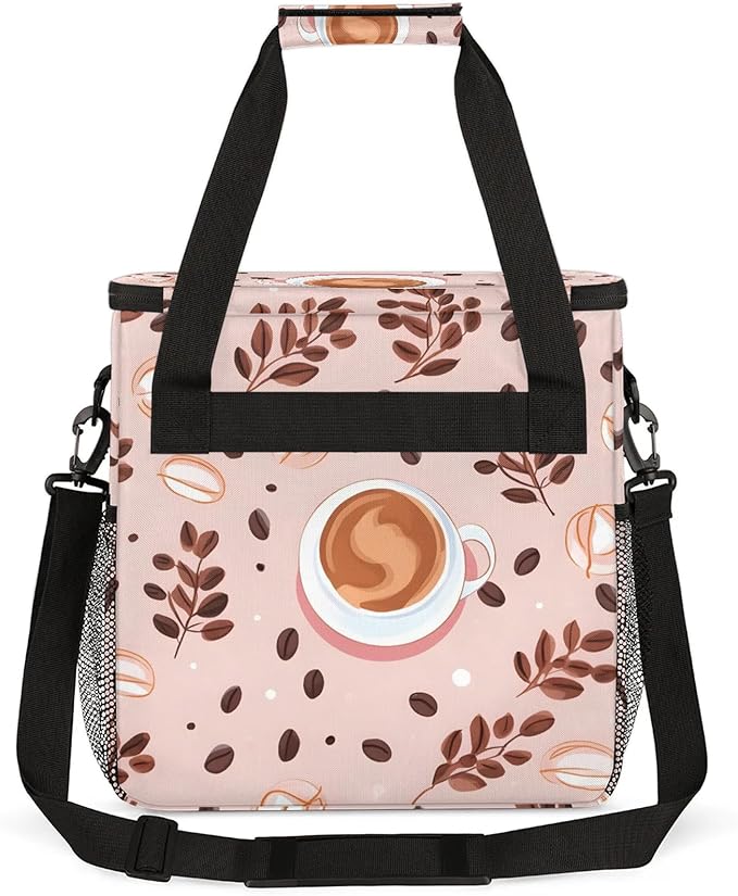 Coffee Maker Carring Bag Travel Storage Tote Bag Compatible with Keurig K-Mini or K-Mini Plus Portable Single Serve Coffee Brewer Case with Pockets for K-cup Pods(Bag Only)