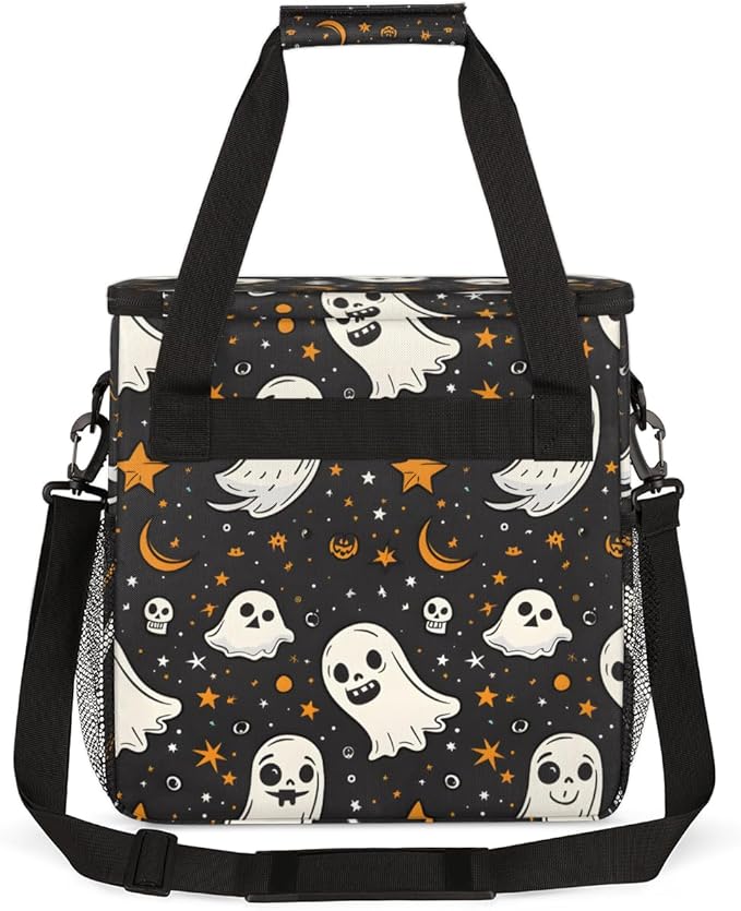 Abstract Pumpkin Coffee Maker Carrying Bag Gothic Star Travel Storage Bag Compatible with K-Mini or K-Mini Plus Single Serve Coffee Brewer Carrying Case with Multiple Pockets &amp Shoulder Strap