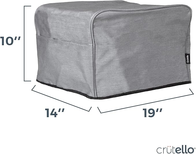 Crutello 6 Slice Toaster Oven Cover - Storage Pockets Heavy-Duty Dust Covers