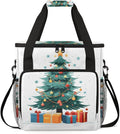 Christmas Gift Coffee Maker Carrying Bag Retro Tree Travel Storage Bag Compatible with K-Mini or K-Mini Plus Single Serve Coffee Brewer Carrying Case with Multiple Pockets &amp Shoulder Strap