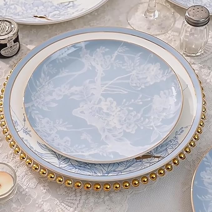 8 piece bone china dinnerware set dishes set for 2 elegant coffee cups and plates sets for party dinner christmas for mom and grandmother Modern minimalist design