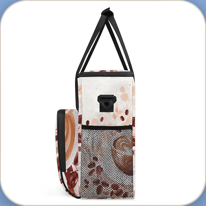 Coffee Coffee Maker Travel Bag for Keurig K-Mini/K-Mini Plus Insulated Waterproof Tote with Pockets for K-Cup Portable Single-Serve Brewer Case