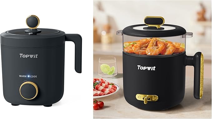 TOPWIT 1.2L Mini Rice Cooker &amp 1.8L Electric Pot