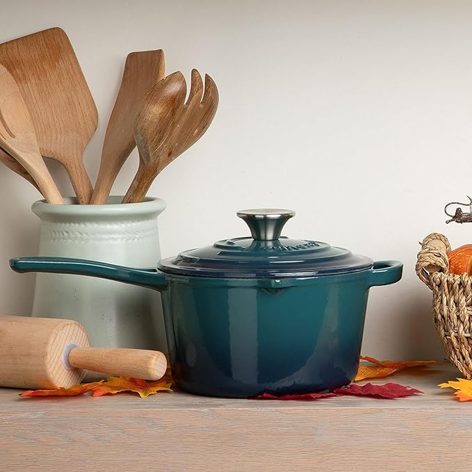 20 Piece Cookware Set (Bondi) | Dutch Oven Utensil Set Saucepan and Trivets
