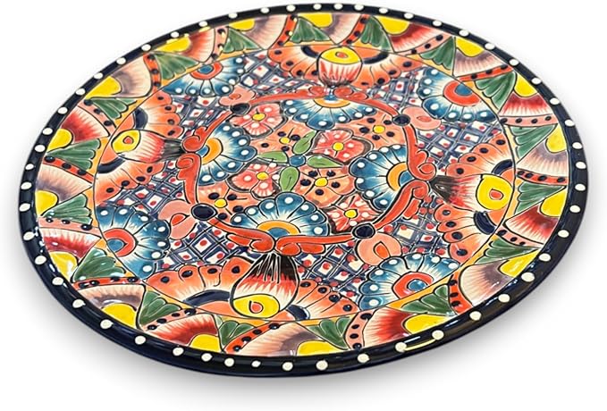 30-Piece Talavera Dinnerware Set | Colorful Tableware (Seats 6)