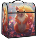 cfpolar Kitchen Aid Mixer Cover Compatible with 6-8 Quarts Cute Squirrel Flowers Stand Mixer Cover Kitchen Aid Mixers Accessories Appliance Organizer Bag Dust Covers with Zipper Pocket