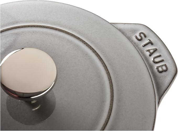 staub La Cocotte de GOHAN 40509-703 La Cocotte de Gohan Gray M 6.3 inches (16 cm) Rice Pot 2 Pieces Paint Cast Iron Pot Induction Compatible Rice Cooker