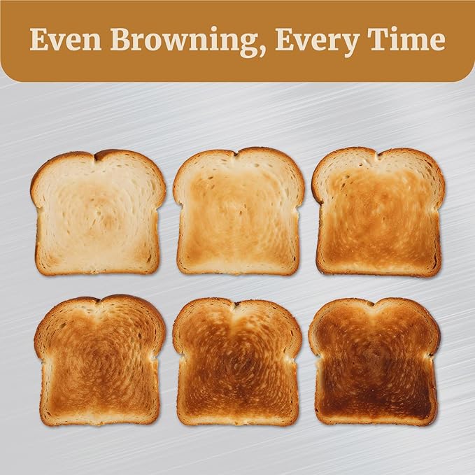 Elite Gourmet 2-Slice Toaster with Digital Countdown Extra-Wide Slots for Bagels &amp Thick Bread One-Touch Presets Stainless Steel Defrost/Reheat/Cancel