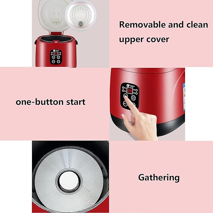 Mini Rice Cooker Dual-Purpose Rice Cooker And Steamer With Heat Preservation Function To Steam Healthy Food And Vegetables (#1) (#1)